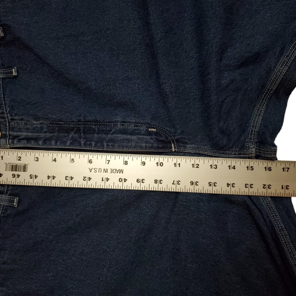 Carhartt B13 DST 46x32 (Meas 41x33 15" Rise) Dark Loose Fit Carpenter Jeans A17 - Picture 10 of 10